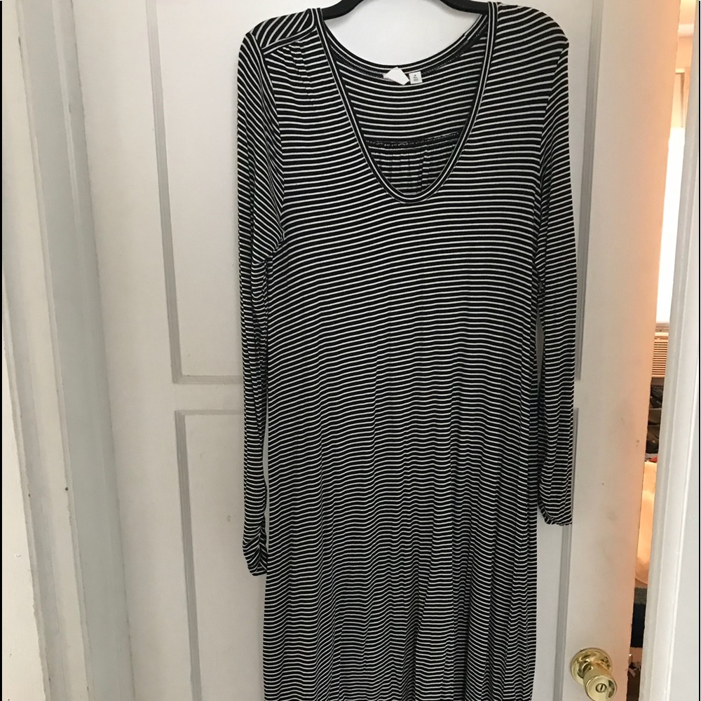 gap midi striped dress
